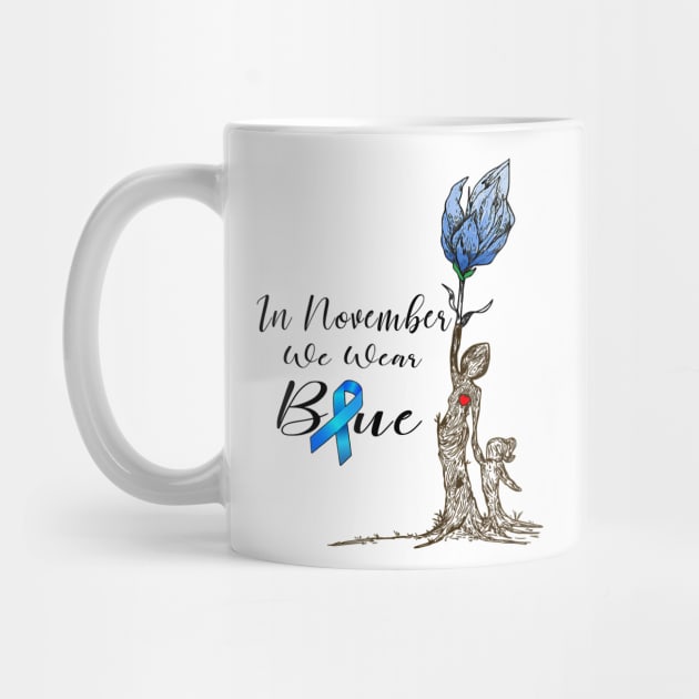 Diabetes awareness Womens In November We Wear Blue Diabetes Flower Gift by thuylinh8